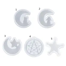 Moon Star Silicone Molds Resin Earring Necklace Pendant Jewelry Making Tools 
Moon Star Silicone Molds Resin Earring Necklace Pendant Jewelry Making Tools