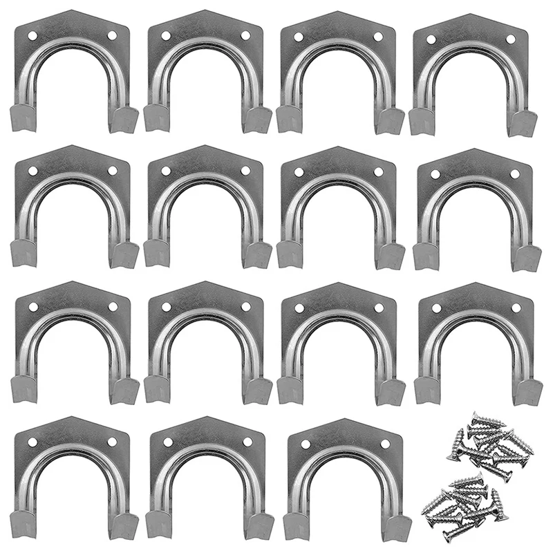 

15Pk Tool Hooks For Shed Heavy Duty Garage Hooks Shed Hooks For Garden Tools Garage And Garden Tool Storage Hooks