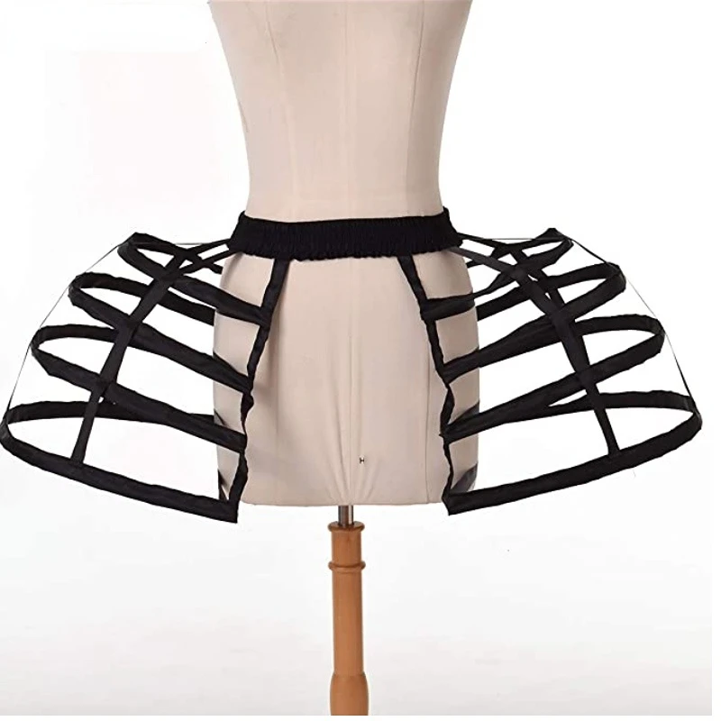 

Pannier Petticoat Women Victorian Bustle Cages Hoop Skirt Cage Skirt Cosplay Lolita Underskirt Crinoline for Women