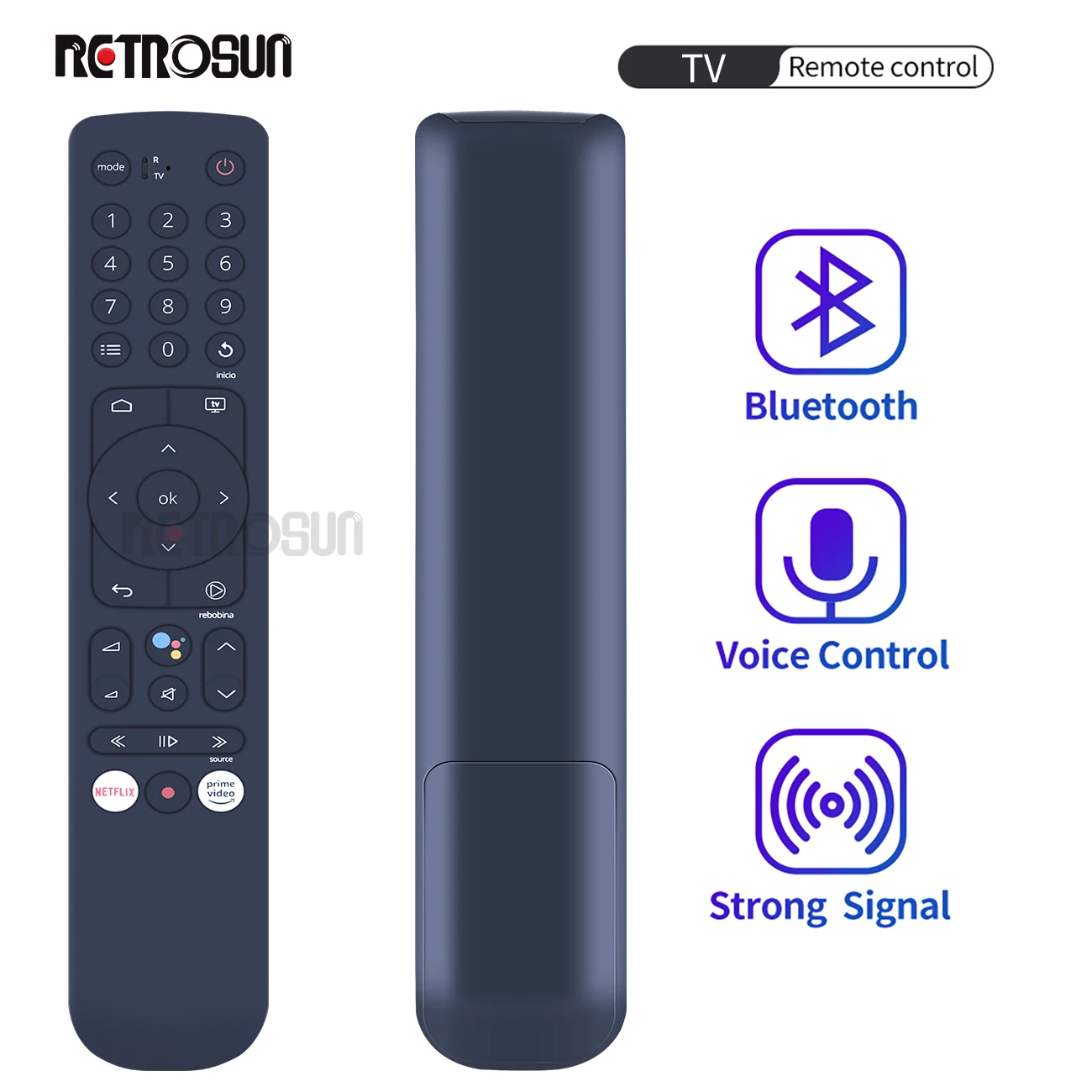 Новый голосовой пульт дистанционного управления для R Tech4home Lda TV T4HIU2005/35K ALVA L1
Новый голосовой пульт дистанционного управления для R Tech4home Lda TV T4HIU2005/35K ALVA L1