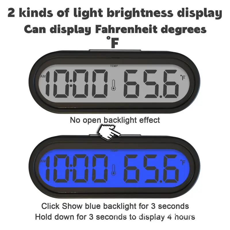 Mini Electronic Car Clock 2 in 1 Temperature Meter and Clock Luminous Thermometer LCD Backlight Digital Display Time Watch
Mini Electronic Car Clock 2 in 1 Temperature Meter and Clock Luminous Thermometer LCD Backlight Digital Display Time Watch