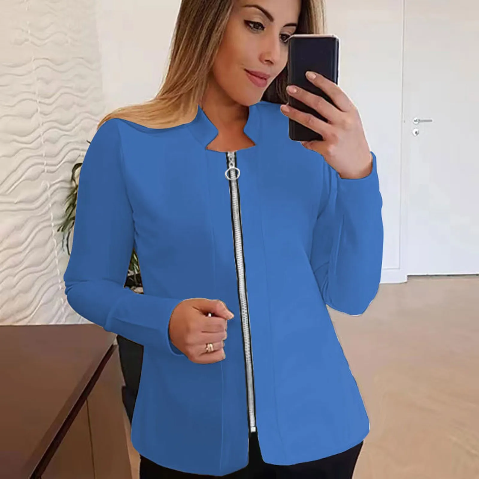 Fashion Jacket Women Spring Autumn Streetwear Korean Casual Coats Loose Pockets Designed Zippers Outwear Female Clothes
Fashion Jacket Women Spring Autumn Streetwear Korean Casual Coats Loose Pockets Designed Zippers Outwear Female Clothes