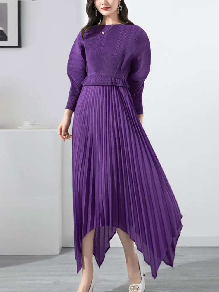 Pleated Dress 2024 Miyake Fold Spring Autumn High Waist Lace Irregular Light Mature Long Dresses Party Wedding Maxi Y2k Vestido
Pleated Dress 2024 Miyake Fold Spring Autumn High Waist Lace Irregular Light Mature Long Dresses Party Wedding Maxi Y2k Vestido