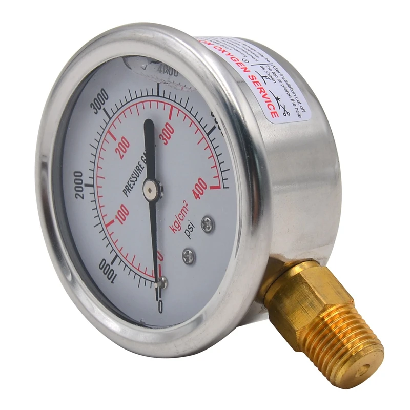 Автомобильный манометр 1/4 NPT для нефти инструмент монитор 0-5700 PSI |