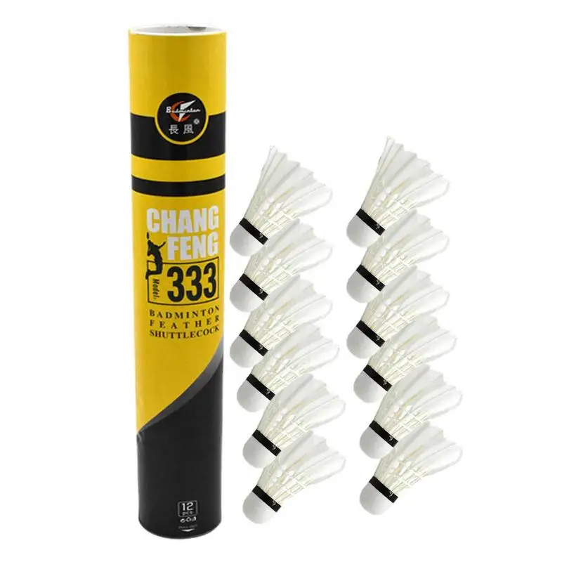 For Badminton 12 Pcs Badminton Duck Feather Shuttlecocks Reusable Highly Stable Badminton For Advancers Beginners practice
For Badminton 12 Pcs Badminton Duck Feather Shuttlecocks Reusable Highly Stable Badminton For Advancers Beginners practice
