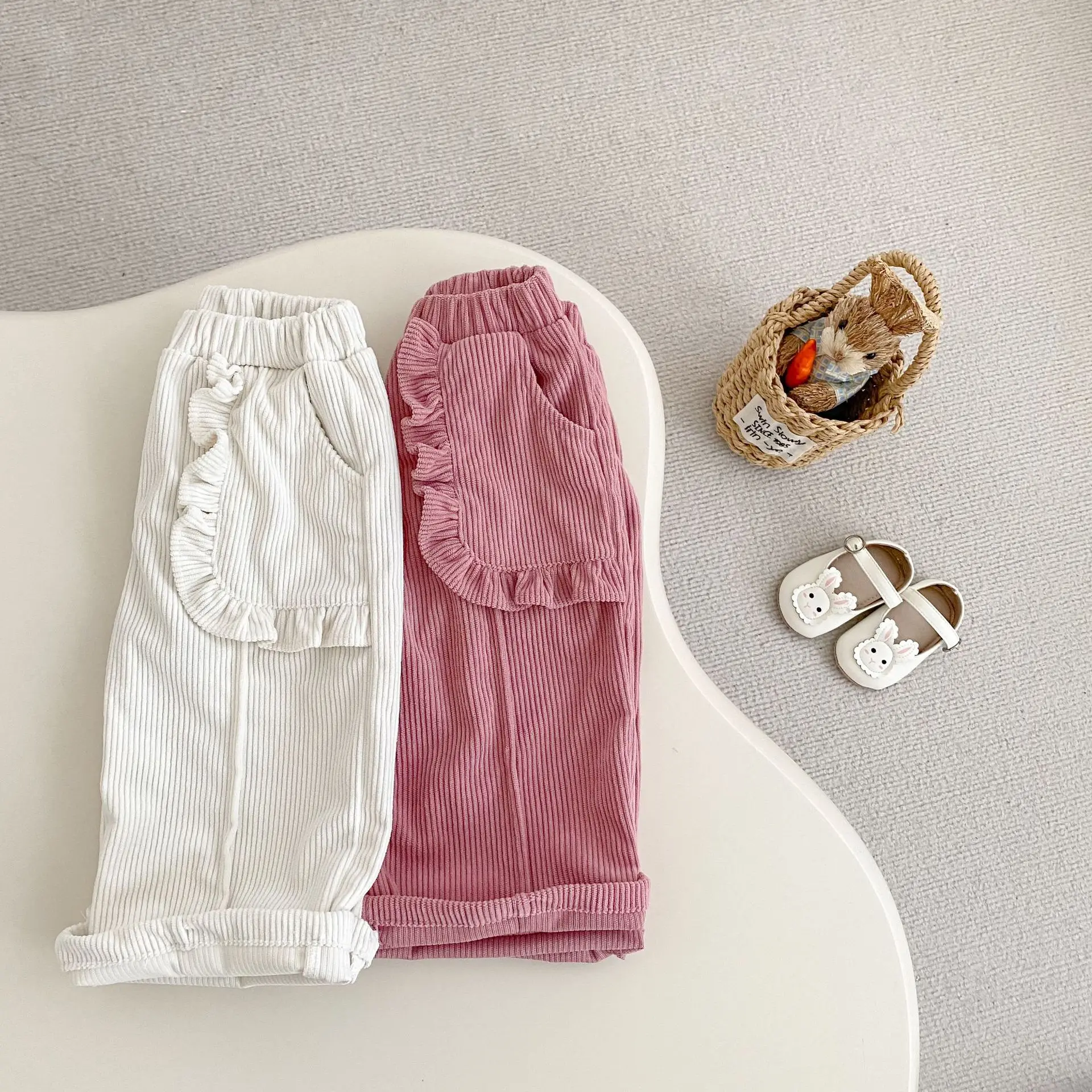 2025 Autumn New Baby Girl Corduroy Pants Children Loose Trousers Infant Girls Sweat Pants Kids Toddler Casual Pants 13 Sf85717c414ab40749981e582d5c55689O