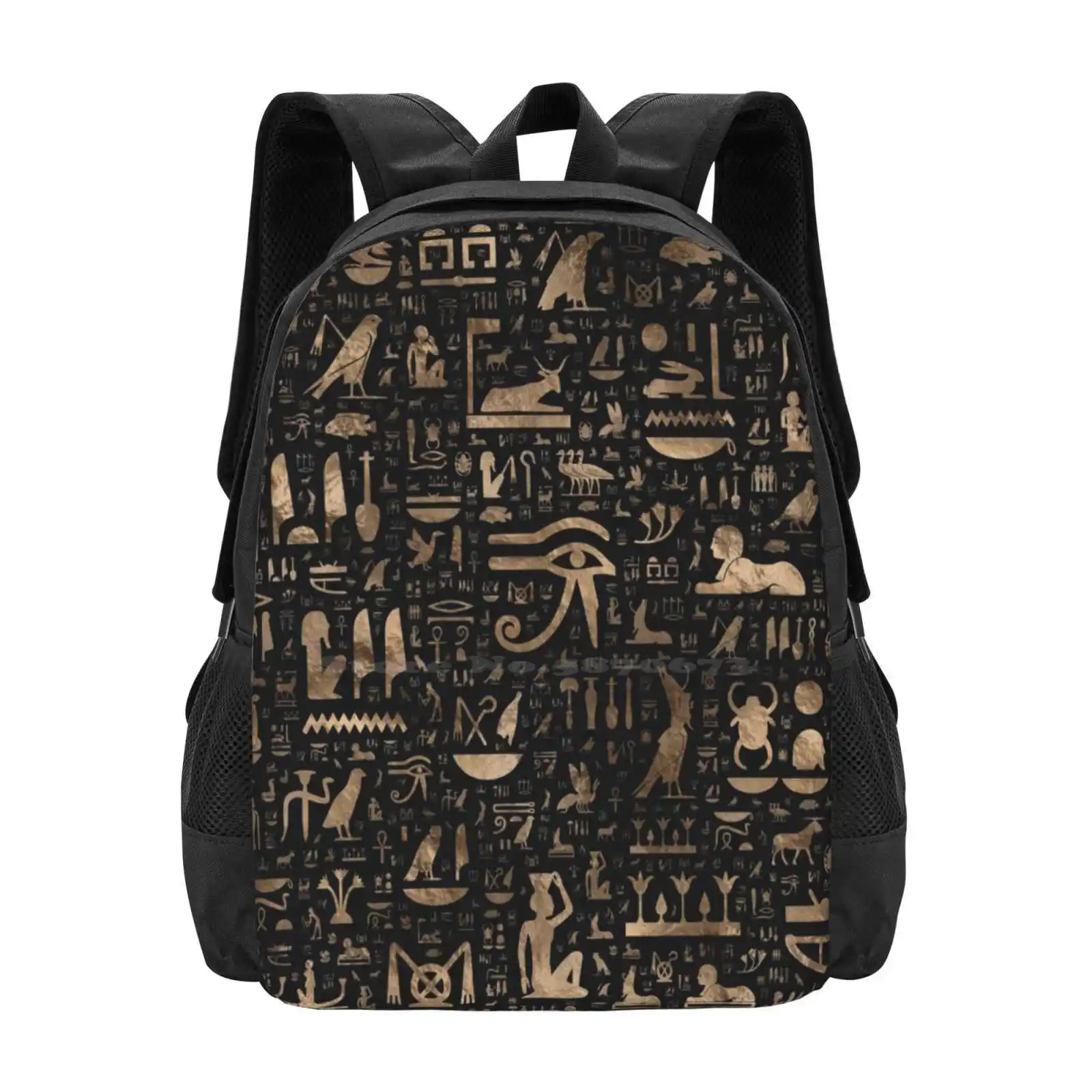 Ancient Egyptian Hieroglyphs-Black And Gold Pattern Design Bagpack School Bags Egyptian Hieroglyphs Hieroglyphics Egyptian
Ancient Egyptian Hieroglyphs-Black And Gold Pattern Design Bagpack School Bags Egyptian Hieroglyphs Hieroglyphics Egyptian