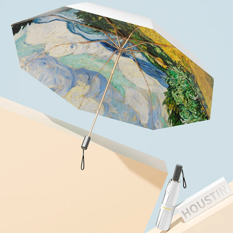 

Automatic Umbrella Visor Uv Reflective Luxury Ultralight Umbrella Uv Protection Kawaii Aesthetic Sombrillas Para El Sol Sun