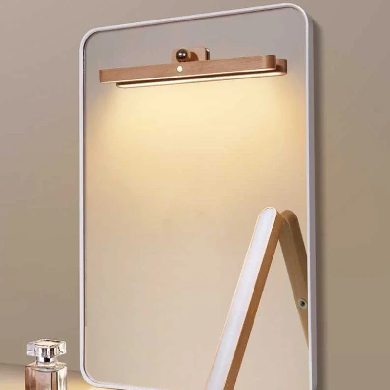 

Деревянная стена, зеркальные фары, сенсорная Вращающаяся лампа, портативная подвижная Магнитная прикроватная накладка