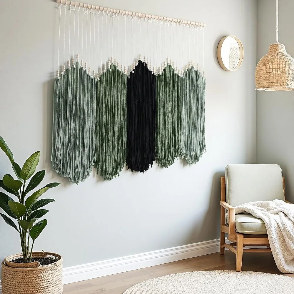 Large Handmade Cotton Macrame Tapestry 4 Sf85a0939e774436e9deef294da68745ce