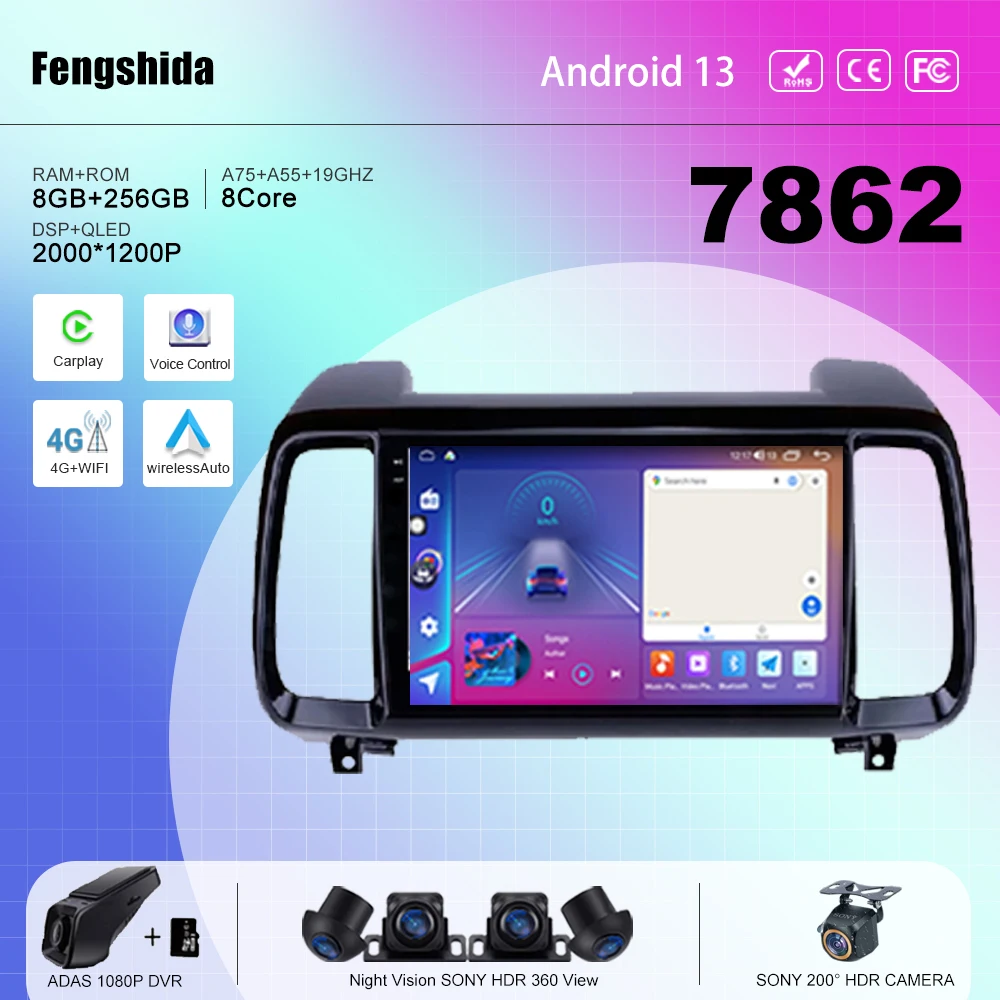 7862 ЦП автомобильный Android 13 для Hyundai Tucson IX35 2018 Авто Радио мультимедийный плеер навигация GPS No 2din DVD 5G WIFI BT QLED
7862 ЦП автомобильный Android 13 для Hyundai Tucson IX35 2018 Авто Радио мультимедийный плеер навигация GPS No 2din DVD 5G WIFI BT QLED