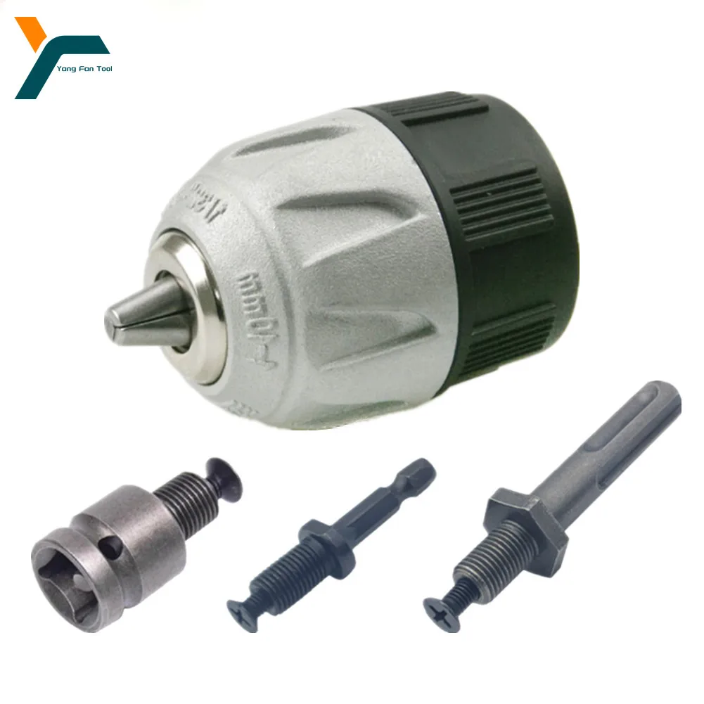 1.0-10mm Drill Chuck Converter 3/8-24UNF Self-Locking Keyless Quick Change Hex Shank SDS-Plus Square Socket Driver Tool Adaptor
1.0-10mm Drill Chuck Converter 3/8-24UNF Self-Locking Keyless Quick Change Hex Shank SDS-Plus Square Socket Driver Tool Adaptor