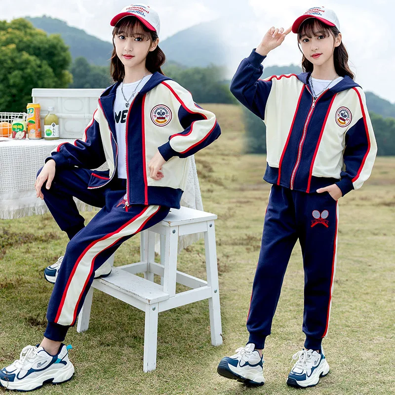 Spring Autumn Girls Contrast Embroidery Hooded Zip Sweat Jacket+Sweatpant Set School Kids Tracksuit Child Jogger Outfit 3-16Yrs
Spring Autumn Girls Contrast Embroidery Hooded Zip Sweat Jacket+Sweatpant Set School Kids Tracksuit Child Jogger Outfit 3-16Yrs