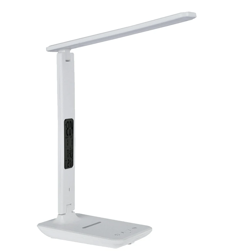 LED Desk Lamp With Wireless Charger, USB Charging Port, With Clock, Alarm, Date, Desk Lamps For Home Office
LED Desk Lamp With Wireless Charger, USB Charging Port, With Clock, Alarm, Date, Desk Lamps For Home Office