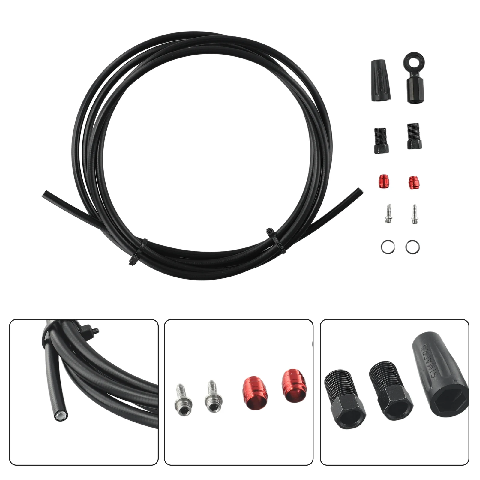 Bicycle Hydraulic Brake Hose Kit For-SRAM Flat Mount HRD Red Force Apex 2Meter Line Tube Banjo Connector Bike Accessories
Bicycle Hydraulic Brake Hose Kit For-SRAM Flat Mount HRD Red Force Apex 2Meter Line Tube Banjo Connector Bike Accessories