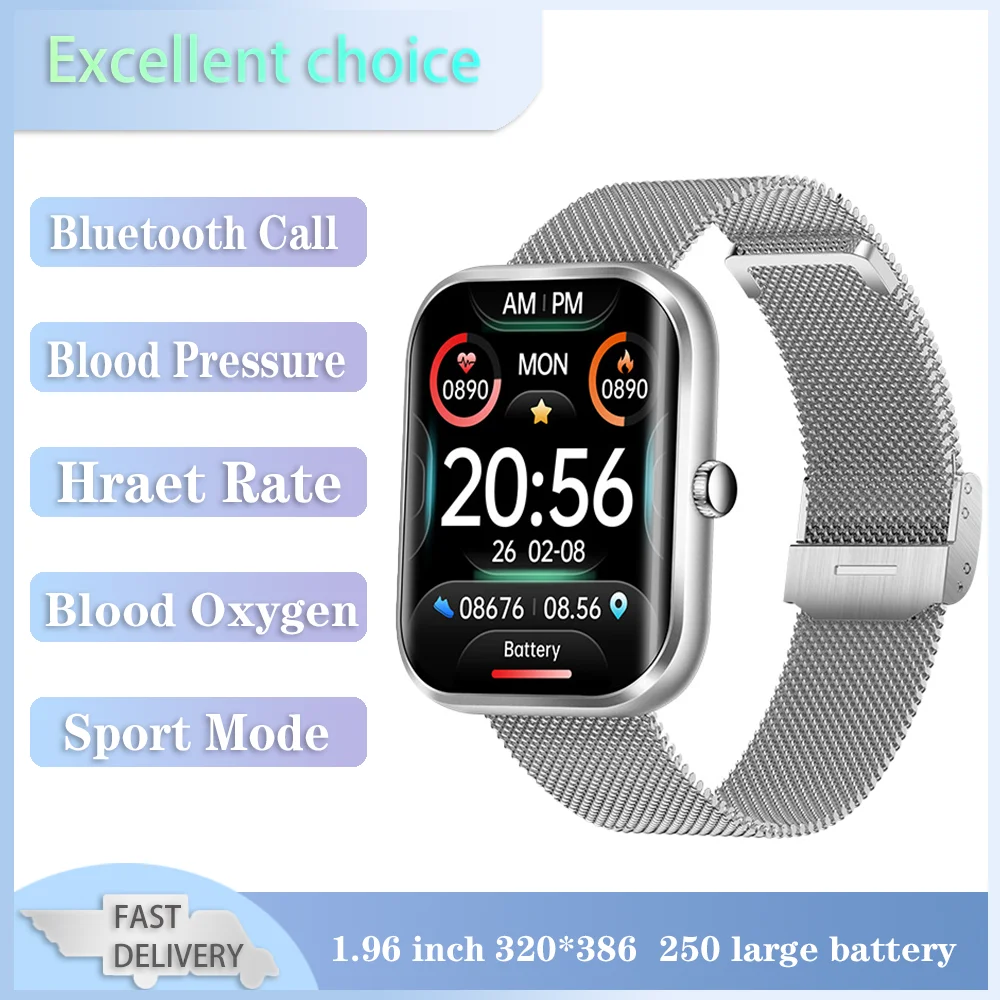 Xiaomi Youpin 1.96'' Smart Watch Women Heart Rate Monitor Bluetooth Call Electronic Watches Sport Fitness Waterproof Men's Watch
Xiaomi Youpin 1.96'' Smart Watch Women Heart Rate Monitor Bluetooth Call Electronic Watches Sport Fitness Waterproof Men's Watch