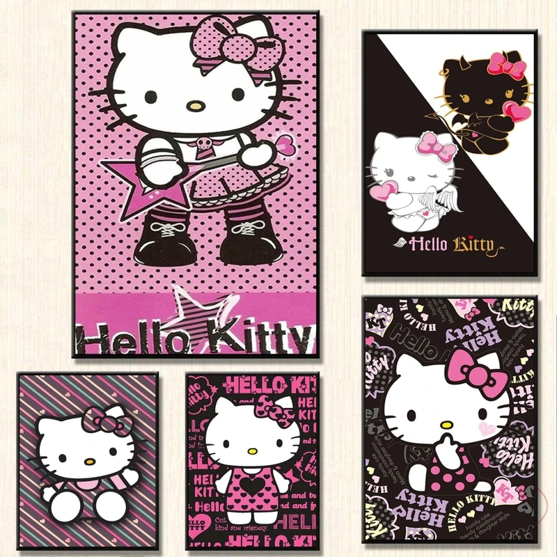 Hot Anime Poster Hello Kittys Dark Modular Painting Decoration Paintings Gift Art Picture Print Wall Hanging Kid Action Figures
Hot Anime Poster Hello Kittys Dark Modular Painting Decoration Paintings Gift Art Picture Print Wall Hanging Kid Action Figures