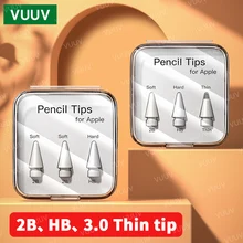 Tips For Apple Pencil 1st 2nd Generation FOR APPL PENCIL Double Layer 2B & HB Soft and Hard Replacement Tip For Apple Pencil Nib Tips For Apple Pencil 1st 2nd Generation FOR APPL PENCIL Double Layer 2B & HB Soft and Hard Replacement Tip For Apple Pencil Nib