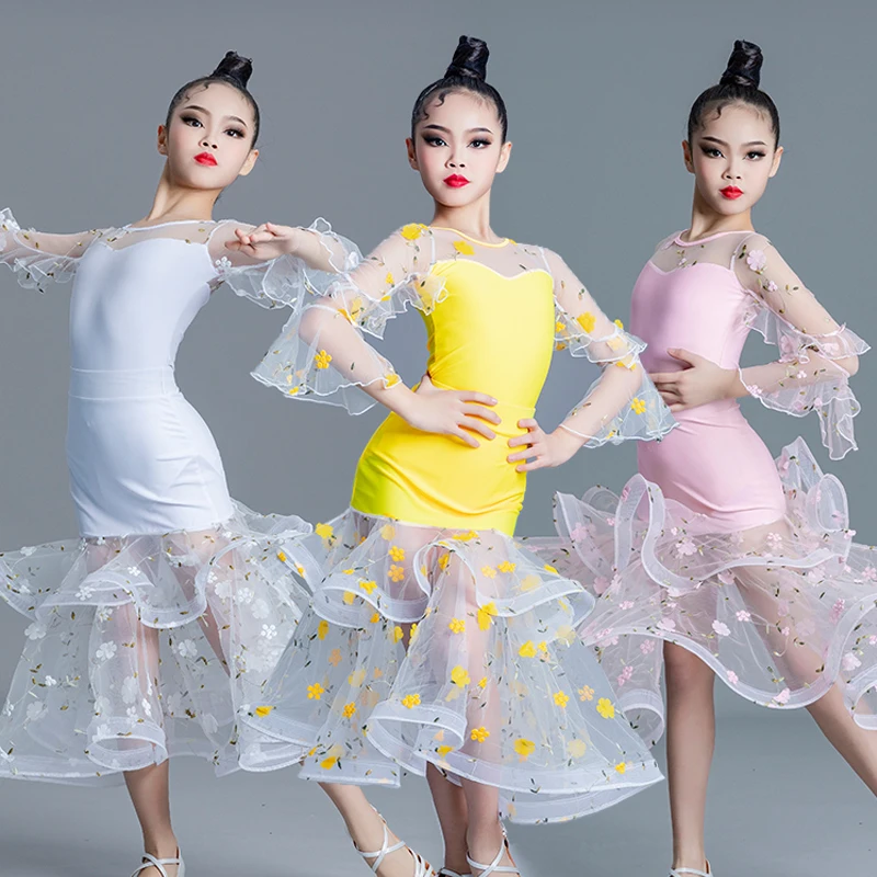 3 Colors Waltz Ballroom Dance Competition Clothes For Girls Latin Dance Costume Modern Dancing Dresses Satge Dancewear SL8462
3 Colors Waltz Ballroom Dance Competition Clothes For Girls Latin Dance Costume Modern Dancing Dresses Satge Dancewear SL8462
