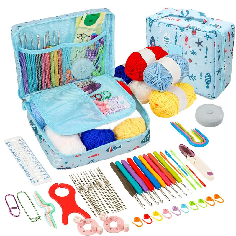 Crochet Kit Beginners Crochet Hook Set with Crochet Yarn,Portable Crochet Set Crochet Hooks Travel Knitting Crochet Supplies Crochet Kit Beginners Crochet Hook Set with Crochet Yarn,Portable Crochet Set Crochet Hooks Travel Knitting Crochet Supplies