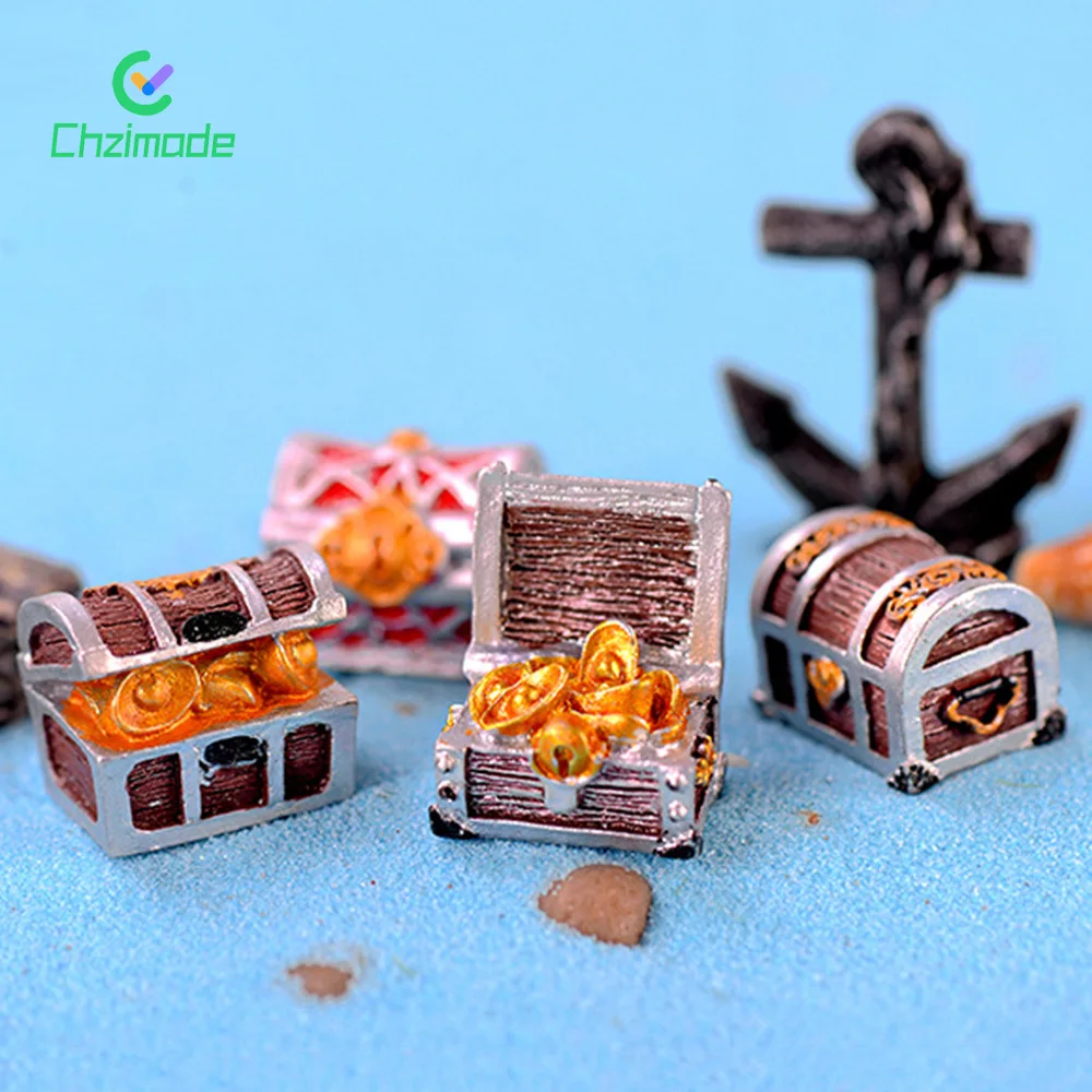 4PCS/Set Mini Treasure Chests Scale Model Simulation Ornaments Seabed Gold Chest Miniature Scene Models Home Decor Crafts
4PCS/Set Mini Treasure Chests Scale Model Simulation Ornaments Seabed Gold Chest Miniature Scene Models Home Decor Crafts