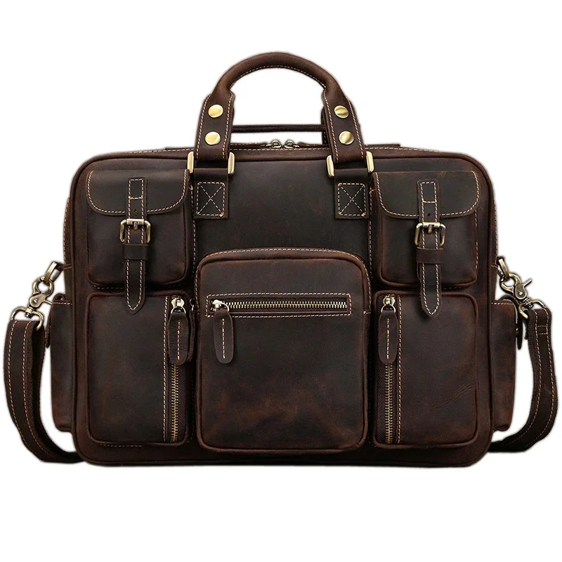 

Vintage Crazy Horse Genuine Leather Travel Bag Men Luggage of trip Male Duffle bag Carry On Tote Handbag Large M038