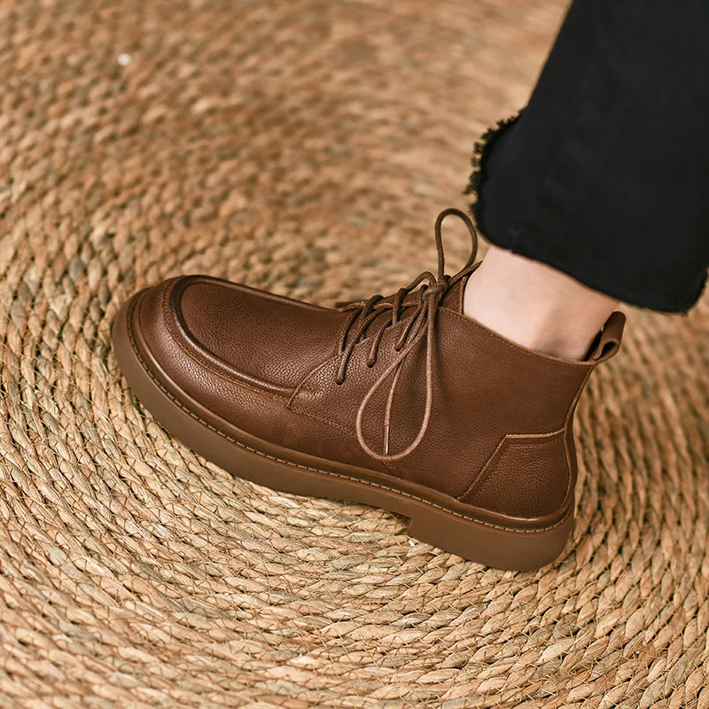 Women ankle boots natural leather 22-24.5CM cowhide upper modern boots Vintage side zip short boots 2022 new Autumn and winter
Women ankle boots natural leather 22-24.5CM cowhide upper modern boots Vintage side zip short boots 2022 new Autumn and winter