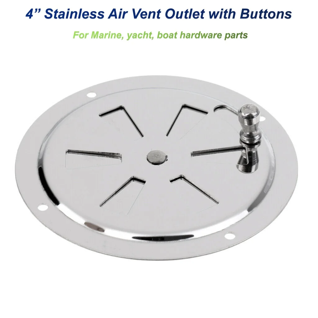 ∅101mm Stainless Air Vent Outlet with Activity Button Round Butterfly Louvered Inner Cover for Marine Yacht Ship Fishing Vessel
∅101mm Stainless Air Vent Outlet with Activity Button Round Butterfly Louvered Inner Cover for Marine Yacht Ship Fishing Vessel