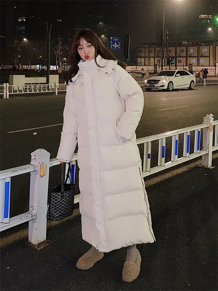 Winter Coat Women White Long Thick Warmth Hooded Parkas 2023 New Fashion Korean Bread Jacket Clothing
Winter Coat Women White Long Thick Warmth Hooded Parkas 2023 New Fashion Korean Bread Jacket Clothing