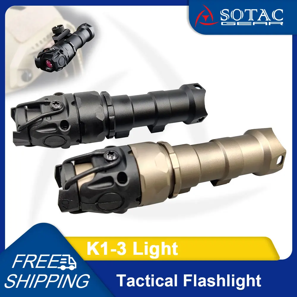 

SOTAC Metal Adjustable IR Scout Light KIJI K1 K1-3 Tactical Light IR 850nm Illumination with Original Markings Fit 20mm Rail