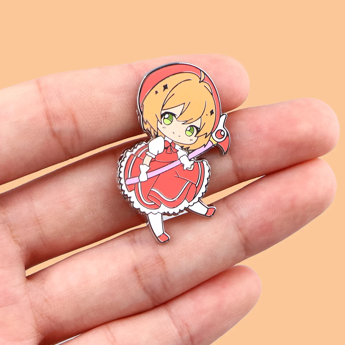 

Cute Cardcaptor Sakura Hard Enamel Pin Brooches for Women Lapel Pins Badges on Backpack Fashion Anime Cosplay Accessories Gift