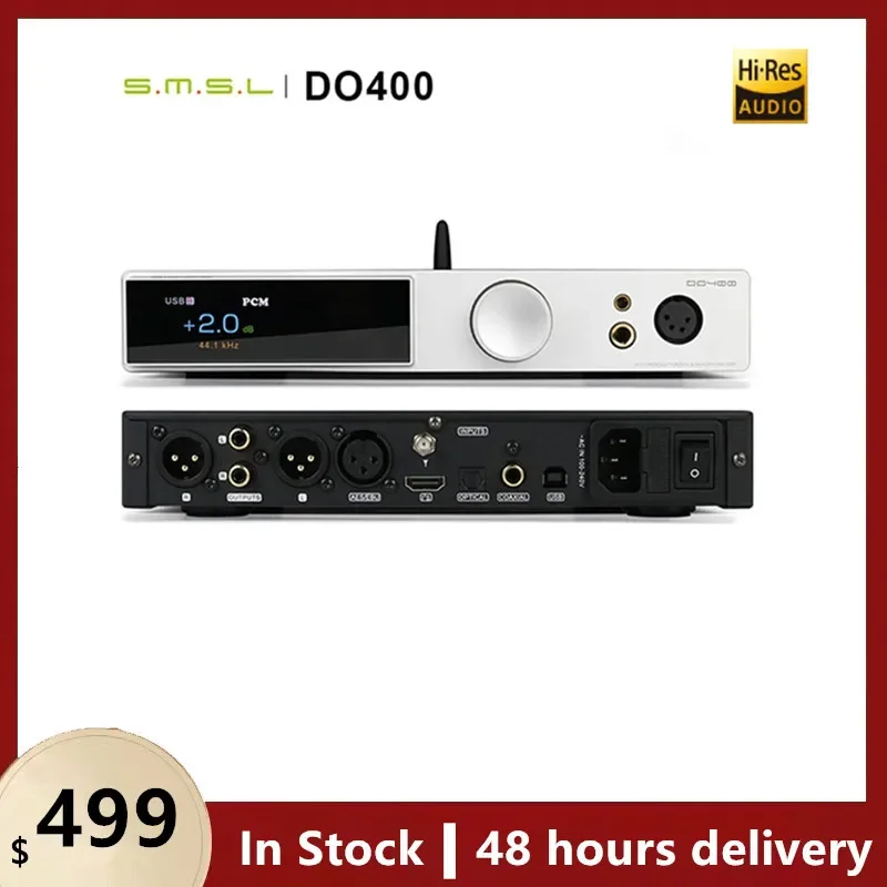 

SMSL DO400 Fully Balanced Audio Decoder Headphone Amplifier ES9039MSPRO MQA-CD DAC Bluetooth 5.1 Digital Headphone Power AMP