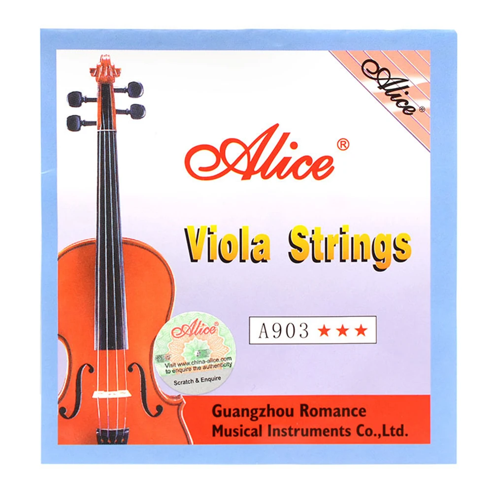 4Pcs/set Alice A903 Viola Strings Steel Core Winding German Silver Winding Replacement String Musical Instrument Accessories
4Pcs/set Alice A903 Viola Strings Steel Core Winding German Silver Winding Replacement String Musical Instrument Accessories