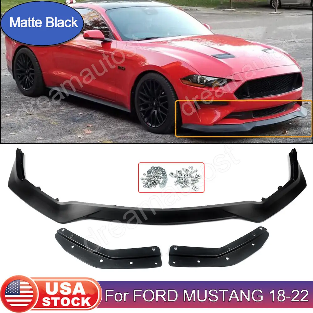 Подходит для 2018-2022 Mustang GT и Ecoboost с производительностью, стиль посылка RT, передний бампер, подбородок, губа, спойлер, сплиттер
Подходит для 2018-2022 Mustang GT и Ecoboost с производительностью, стиль посылка RT, передний бампер, подбородок, губа, спойлер, сплиттер