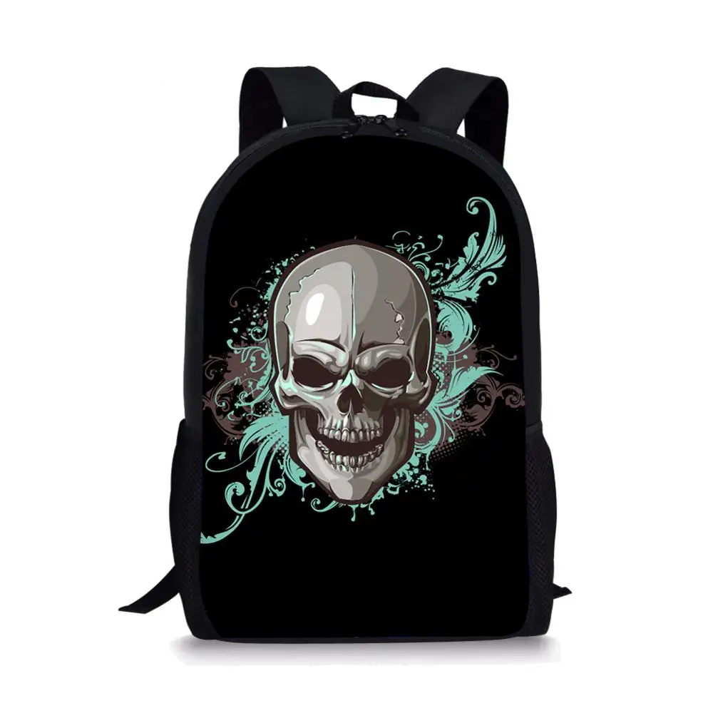 

Cute Skull Print School Bag for Teenage Girls Boys Schoolbag Elementary Children Backpack Student Bagpack Kids Book Bags Bookbag