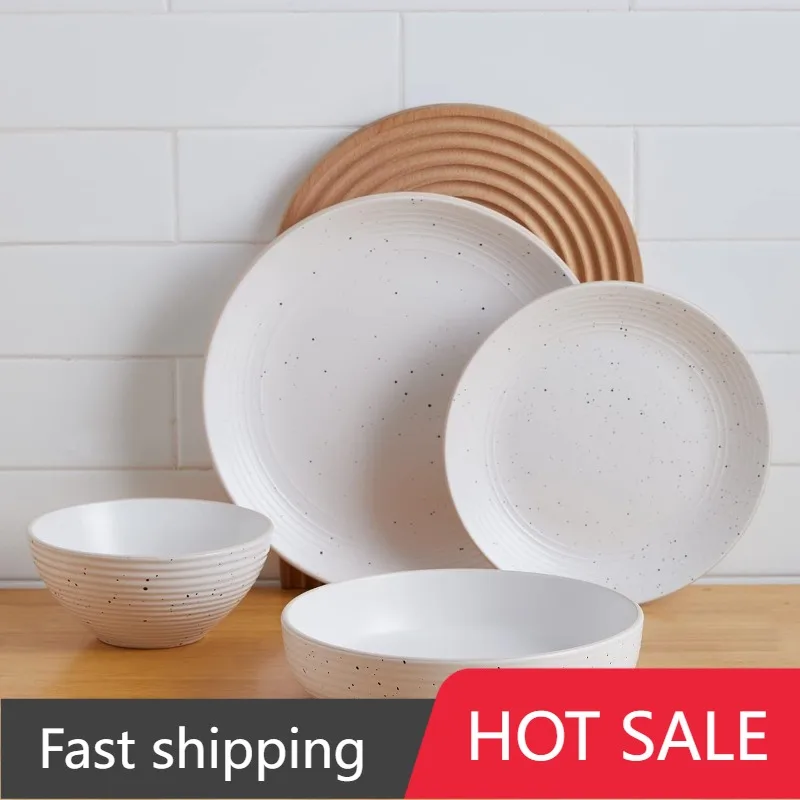 Stone Lain Lauren Stoneware Dinnerware Set, 16-Piece Service for 4,Ceramic Bowl
Stone Lain Lauren Stoneware Dinnerware Set, 16-Piece Service for 4,Ceramic Bowl