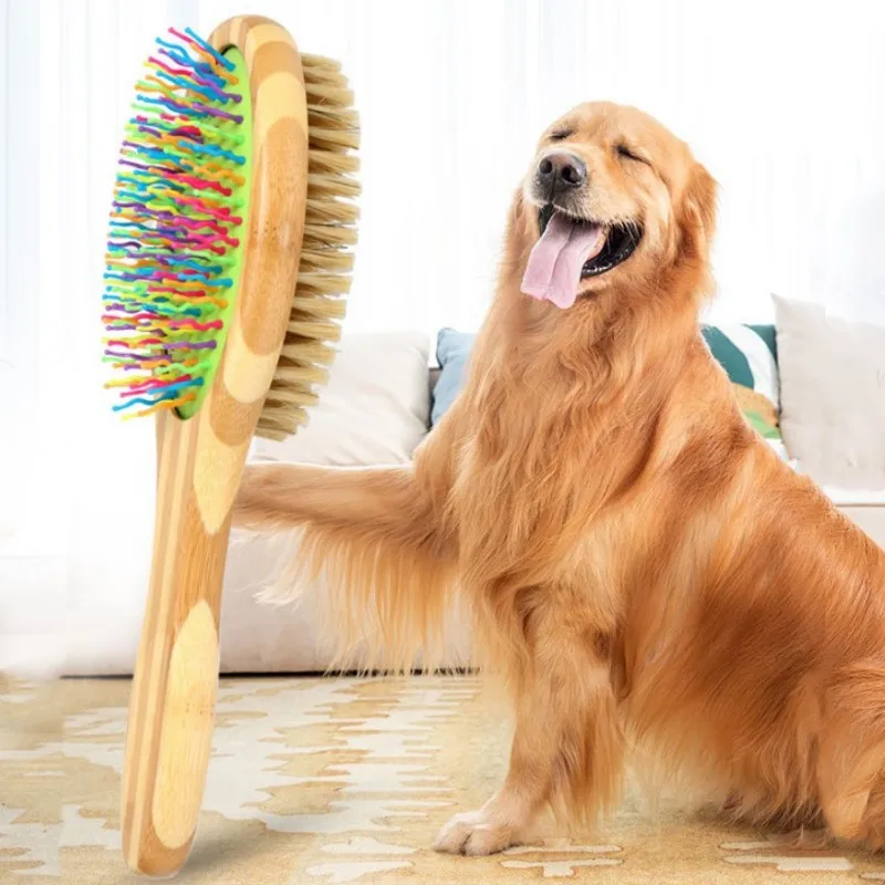 Dog Comb Double-sided Dogs Brush Comb Dog Grooming Pet Hair Remover Massage Dogs Hair Brush Colorful Bamboo Combs Pet Supplies
Dog Comb Double-sided Dogs Brush Comb Dog Grooming Pet Hair Remover Massage Dogs Hair Brush Colorful Bamboo Combs Pet Supplies