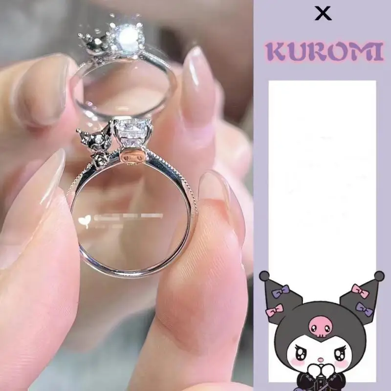 Регулируемые кольца Sanrios, персонаж из мультфильма, персонаж из аниме Kuromi Kawaii, свежий милый стиль, металлический материал, изысканный, подходит для девушек
Регулируемые кольца Sanrios, персонаж из мультфильма, персонаж из аниме Kuromi Kawaii, свежий милый стиль, металлический материал, изысканный, подходит для девушек