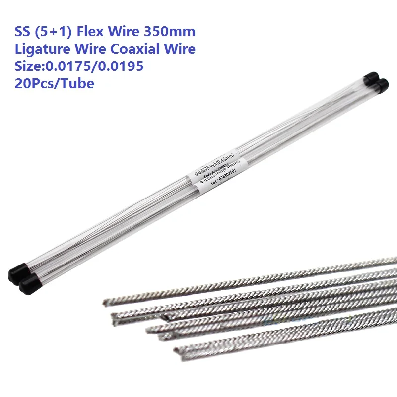 20PCS Dental Coaxial Wire 0.0175/0.0195 Stainless Steel Twist Straight Archwire 350mm Orthodontic Lingual Retainer Wire Round
20PCS Dental Coaxial Wire 0.0175/0.0195 Stainless Steel Twist Straight Archwire 350mm Orthodontic Lingual Retainer Wire Round