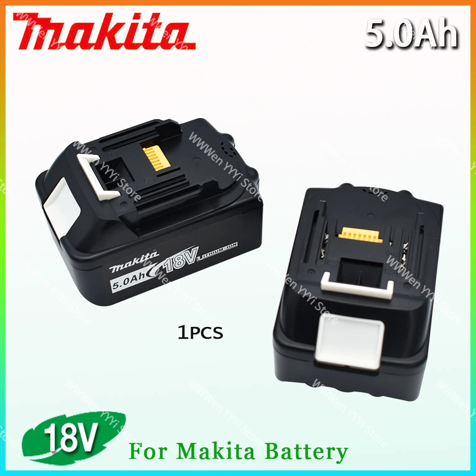 

18V 5000mAh BL1830 Makita 100% Original BL1815 BL1860 BL1840 194205-3 Rechargeable Li-IonBattery Replaceable Power Tool Battery