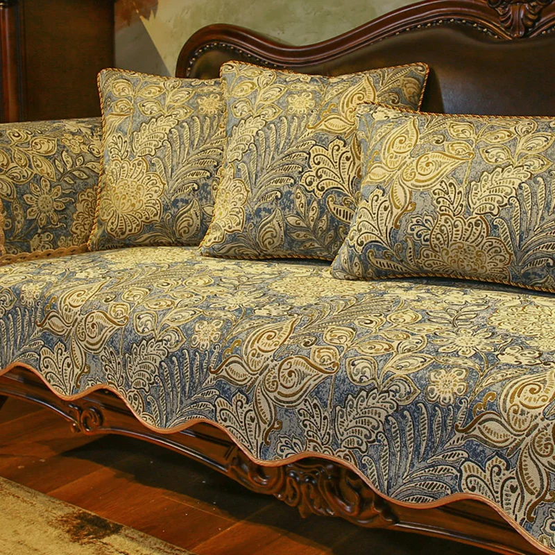 Vintage Jacquard Sofa Cushions High-grade Chenille Non-slip Soft Slipcover European Sofa Cover Wear-resistant Protective Cover
Vintage Jacquard Sofa Cushions High-grade Chenille Non-slip Soft Slipcover European Sofa Cover Wear-resistant Protective Cover