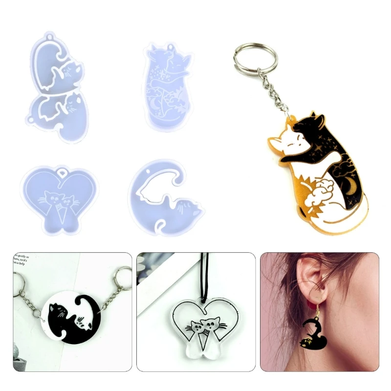 Cats Resin Silicone Mold DIY Earrings Pendant Mold Cats Epoxy Resin Casting Mold Dropship
Cats Resin Silicone Mold DIY Earrings Pendant Mold Cats Epoxy Resin Casting Mold Dropship