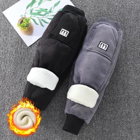 Winter Boys Fleece Solid Warm Corduroy Pant Child Plus Velvet Thick Elastic Waist Straight Trousers Fall Warm Clothes Kids Pants
Winter Boys Fleece Solid Warm Corduroy Pant Child Plus Velvet Thick Elastic Waist Straight Trousers Fall Warm Clothes Kids Pants