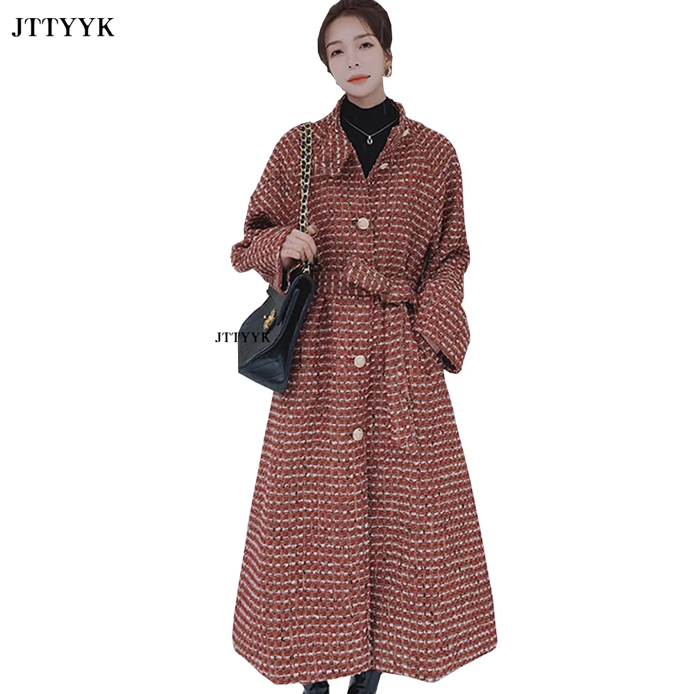 2022 Autumn Winter Fashion Wool Blend Coat Women Clothing Elegant Long Jacket Female Femme Plaid Overcoat Casaco Feminino
2022 Autumn Winter Fashion Wool Blend Coat Women Clothing Elegant Long Jacket Female Femme Plaid Overcoat Casaco Feminino