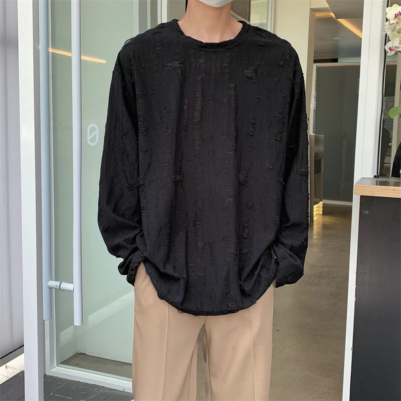Spring Autumn Stretch O-neck Long Sleeve Solid Youth Undershirt Men Clothing Long Sleeve Tees Oversized Tee Men T Shirt A24
Spring Autumn Stretch O-neck Long Sleeve Solid Youth Undershirt Men Clothing Long Sleeve Tees Oversized Tee Men T Shirt A24