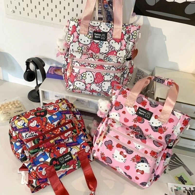 Нейлоновая сумка Hello Kitty на одно плечо, милая вместительная сумка через плечо для учебного класса для девушек, ручной мессенджер
Нейлоновая сумка Hello Kitty на одно плечо, милая вместительная сумка через плечо для учебного класса для девушек, ручной мессенджер