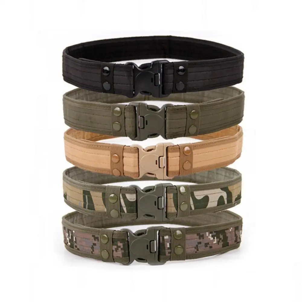 

Quick Release Military Tactical Belt Army Style Combat Belts Fashion Men Camouflage Canvas Waistband Outdoor Hunting
