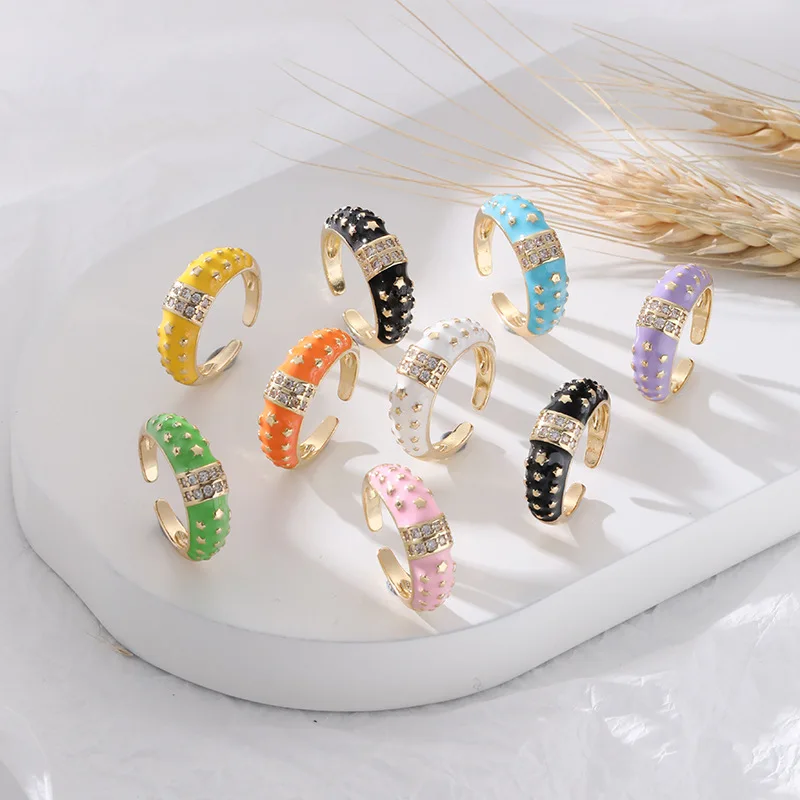 Adjustable Open Ring Pentagram Ring For Women Oil Drop Open Ring Resizable Colorful Adjustable Rainbow Shape Open Ring Bohemian
Adjustable Open Ring Pentagram Ring For Women Oil Drop Open Ring Resizable Colorful Adjustable Rainbow Shape Open Ring Bohemian