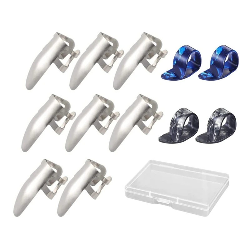 12Pcs Steel Finger Picks Set Finger Picks Stainless Steel Finger Picks And Thumb Picks
12Pcs Steel Finger Picks Set Finger Picks Stainless Steel Finger Picks And Thumb Picks