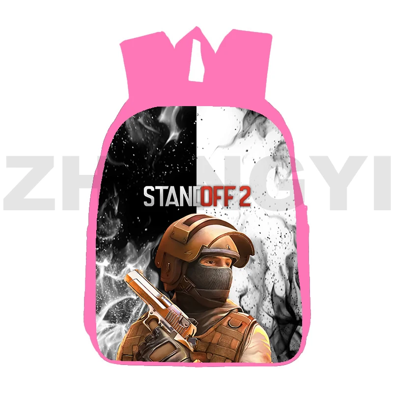 

Pink 3D Standoff 2 Backpack for Teenagers Girls 12/16 Inch Schoolbags Children Anime Camouflage Army Game Bookbag Travel Satchel